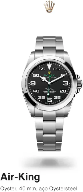 Catálogo Rolex | Air King | 2025-01-29T00:00:00.000Z - 2025-12-31T00:00:00.000Z