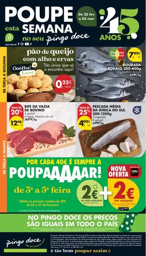 Catálogo Pingo Doce em Vila Franca de Xira | Ótima oferta para caçadores de pechinchas | 2025-02-25T00:00:00.000Z - 2025-03-03T00:00:00.000Z