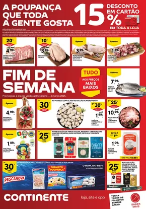 Catálogo Continente em Alcantarilha | Fim de Semana: 15% desconto em cartão em toda a loja | 2025-02-28T00:00:00.000Z - 2025-03-03T00:00:00.000Z